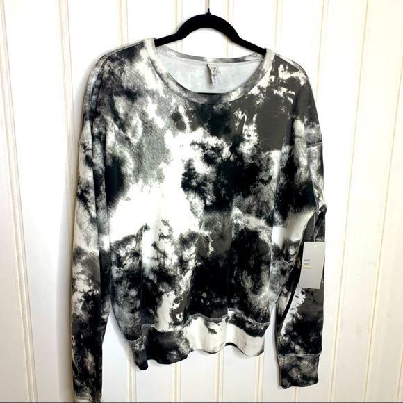 Zella Tops - NWT Zella Cropped Ice Dye Sweatshirt 066